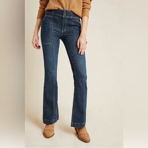 Pilcro and the Letterpress High Rise Utility Trouser Bootcut Denim Jeans 25 NWT